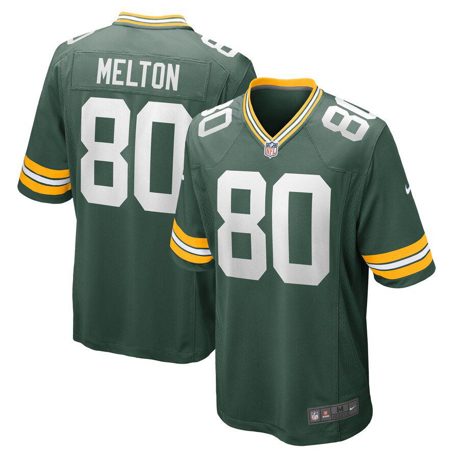 Men Green Bay Packers #80 Bo Melton Nike Green Home Game Player NFL Jersey